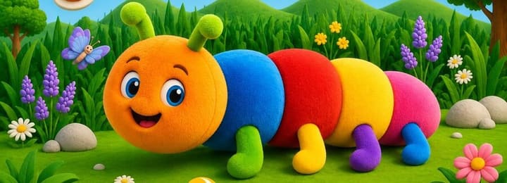 Colorín, un gusano de cinco colores, en su mundo natural